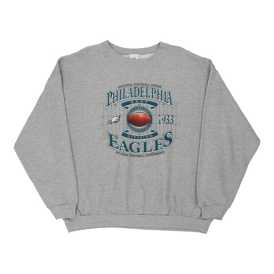 Vintage grey Philadelphia Eagles Nfl Sweatshirt - mens xxx-large