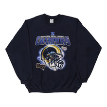  Vintage navy St Louis Rams Gildan Sweatshirt - mens x-large