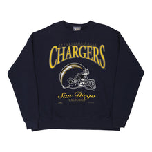  Vintage navy Los Angeles Chargers Lee Sweatshirt - mens x-large