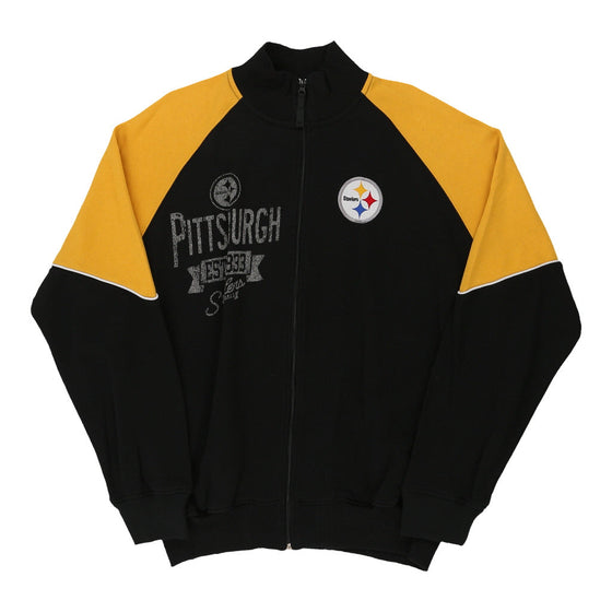 Vintage black Pittsburgh Steelers Nfl Zip Up - mens x-large