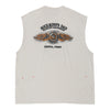 Vintage white Xenia Ohio Harley Davidson Vest - mens xxx-large