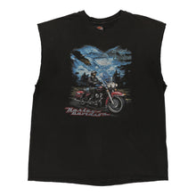  Vintage black Harley Davidson Vest - mens xx-large