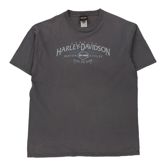 Vintage grey Chambersburg PA Harley Davidson T-Shirt - mens x-large