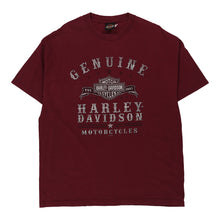  Vintage burgundy Harley Davidson T-Shirt - mens xx-large