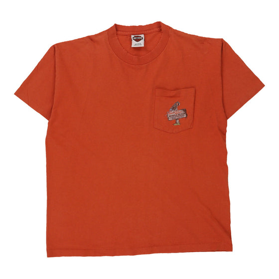 Pre-Loved orange Spring Bike Week 2010 Harley Davidson T-Shirt - mens x-large