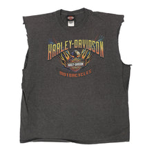  Vintage grey Las Vegas Nevada Harley Davidson Vest - mens x-large