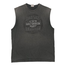  Vintage grey Harley Davidson Vest - mens large