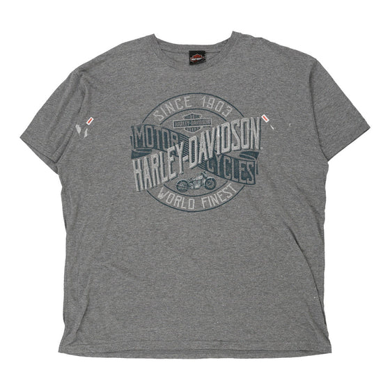 Vintage grey Harley Davidson T-Shirt - mens xx-large