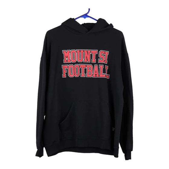 Vintage black Mount Si Football Russell Athletic Hoodie - mens large