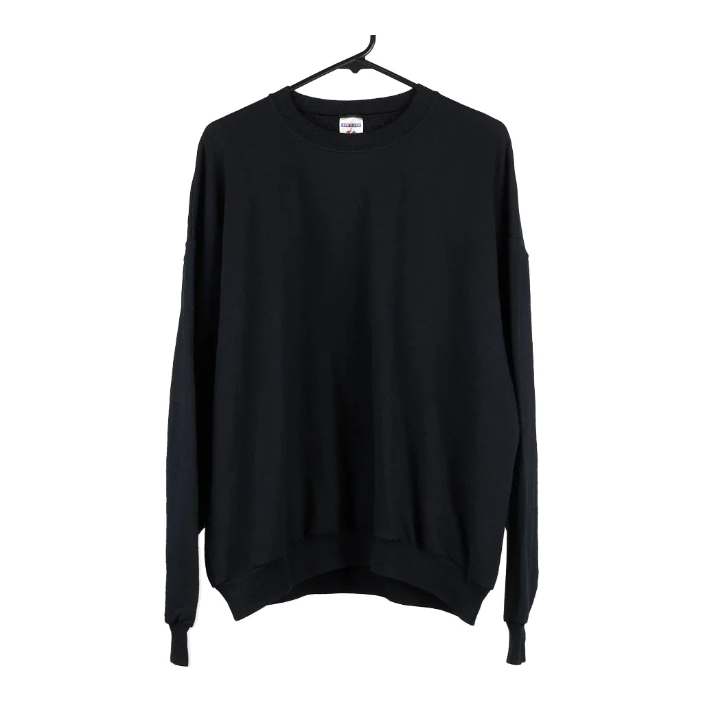 Jerzees Sweatshirt - XL Black Cotton Blend – Thrifted.com