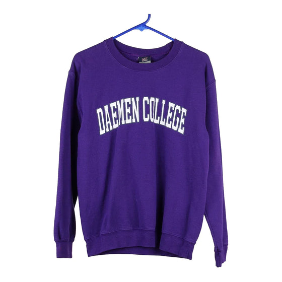 Vintage purple Daemen College Mv Sport Sweatshirt - mens small