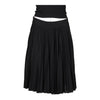 Vintage black One Penny Midi Skirt - womens x-large