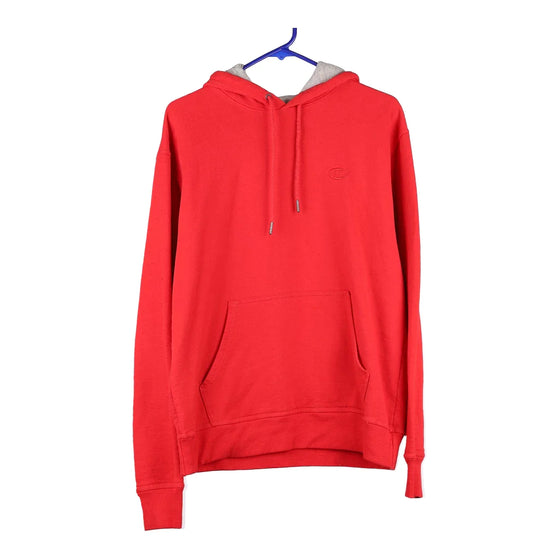 Champion Hoodie Medium Red Cotton Blend