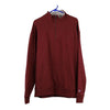 Vintage burgundy Champion 1/4 Zip - mens x-large