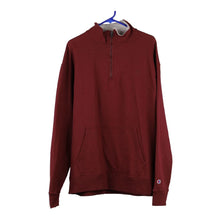  Vintage burgundy Champion 1/4 Zip - mens x-large