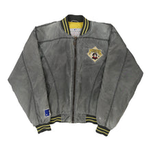  Vintage grey Pittsburgh Pirates Mlb Baseball Jacket - mens medium