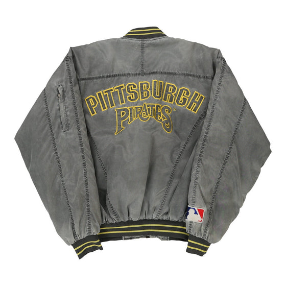 Vintage grey Pittsburgh Pirates Mlb Baseball Jacket - mens medium