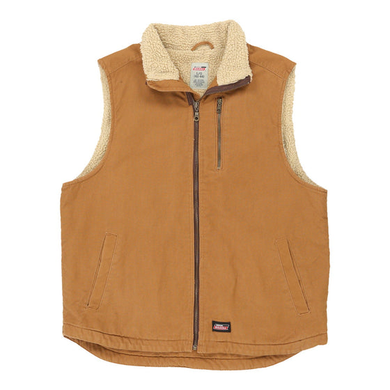 Vintage brown Dickies Gilet - mens large