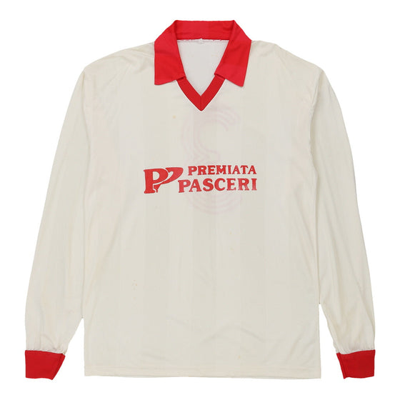 Vintage white Premiata Pasceri Unbranded Football Shirt - mens x-large