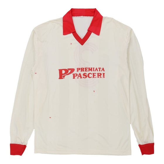 Vintage white Premiata Pasceri Unbranded Football Shirt - mens x-large