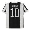 Vintage black & white Juventus Replica Football Shirt - mens small