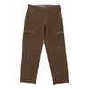 Vintage brown Blue Side Man Cargo Trousers - mens 34" waist