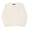 Vintage white Ralph Lauren Jumper - mens x-large