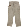 Vintage beige Wrangler Cargo Trousers - mens 35" waist