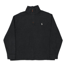  Vintage black Ralph Lauren 1/4 Zip - mens large