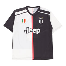  Vintage black & white Campioni, Italy Replica Football Shirt - mens large