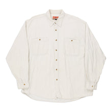  Vintage white Ivy Crew Flannel Shirt - mens x-large