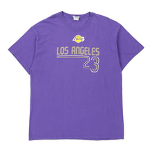  Vintage purple Los Angeles Lakers Nba T-Shirt - mens x-large