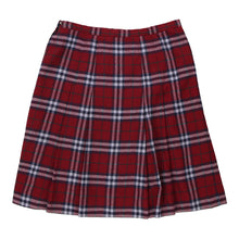  Vintage red Burberry Mini Skirt - womens 33" waist