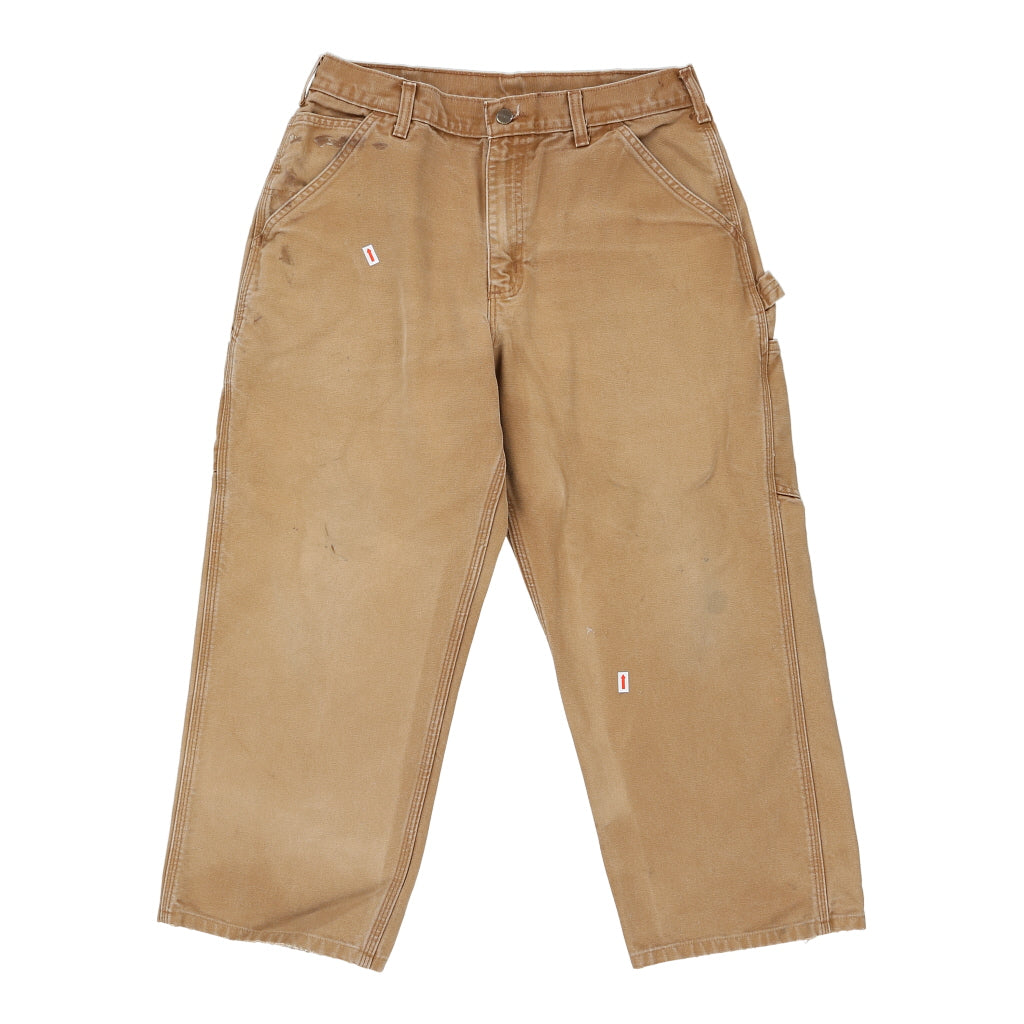 Carhartt Carpenter Trousers - 32W 25L Brown Cotton – Thrifted.com