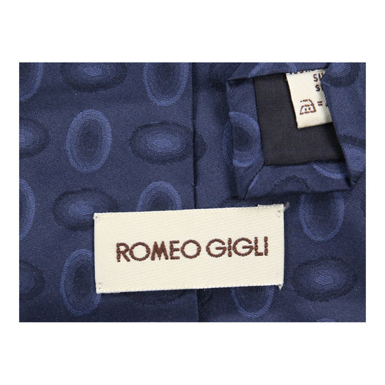 Vintage blue Romeo Gigli Tie - mens no size