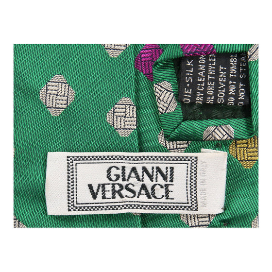 Vintage green Gianni Versace Tie - mens no size