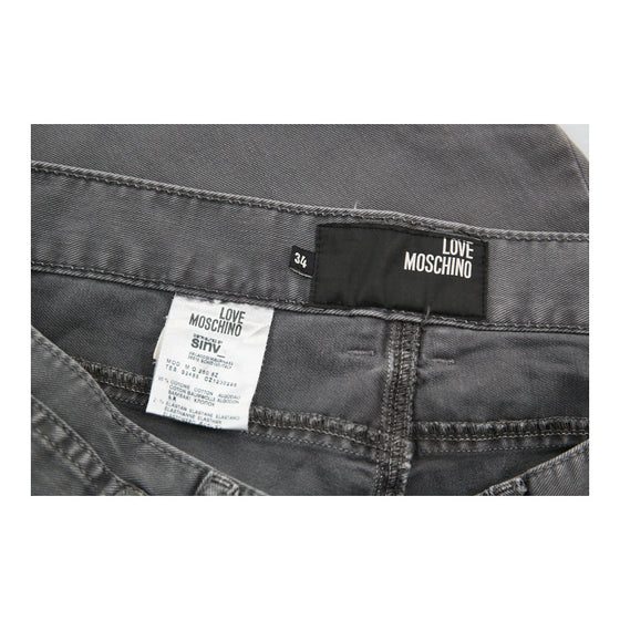 Love Moschino Jeans - 33W UK 12 Grey Cotton