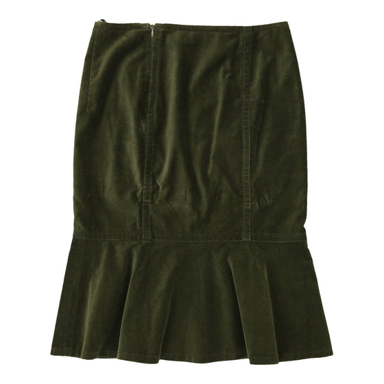 Max Mara Skirt - 28W UK 8 Green Cotton