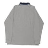 Vintage grey Tommy Hilfiger Long Sleeve Polo Shirt - mens large