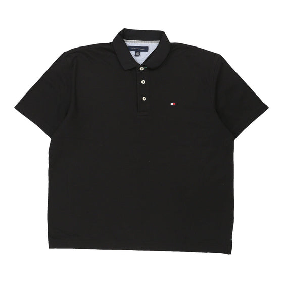 Vintage black Tommy Hilfiger Polo Shirt - mens large