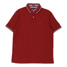  Vintage red Tommy Hilfiger Polo Shirt - mens large