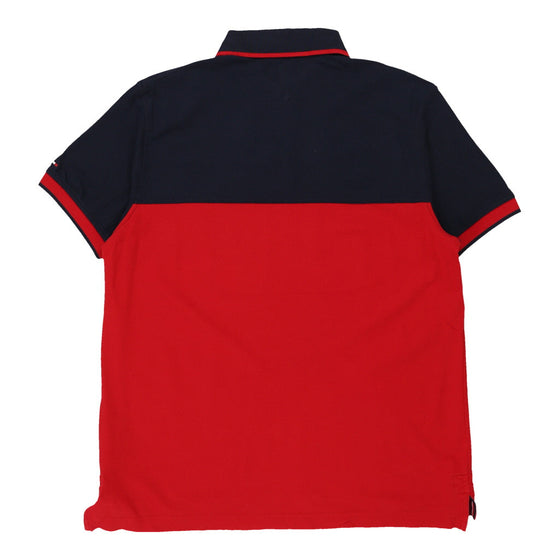 Vintage block colour Tommy Hilfiger Polo Shirt - mens large