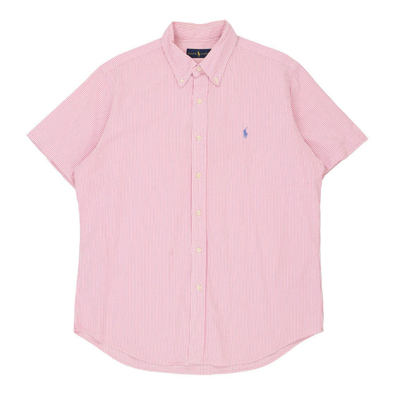 Vintage pink Ralph Lauren Shirt - mens large