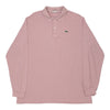 Vintage pink Lacoste Long Sleeve Polo Shirt - mens xx-large