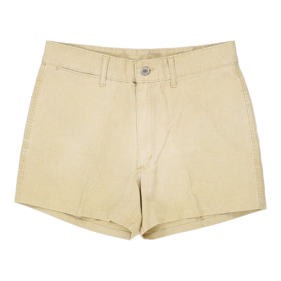 Vintage cream Fade Out Denim Shorts - womens 30" waist