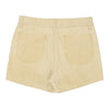 Vintage cream Fade Out Denim Shorts - womens 30" waist