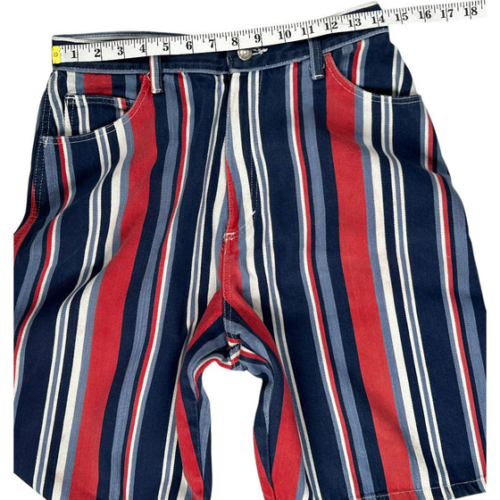 Denim Republic Striped Shorts - 28W 10L - Multicoloured Cotton