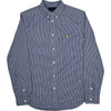 Ralph Lauren Check Shirt - Small - Blue Cotton