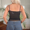 Vintage black Sparkling Cami Top - womens small