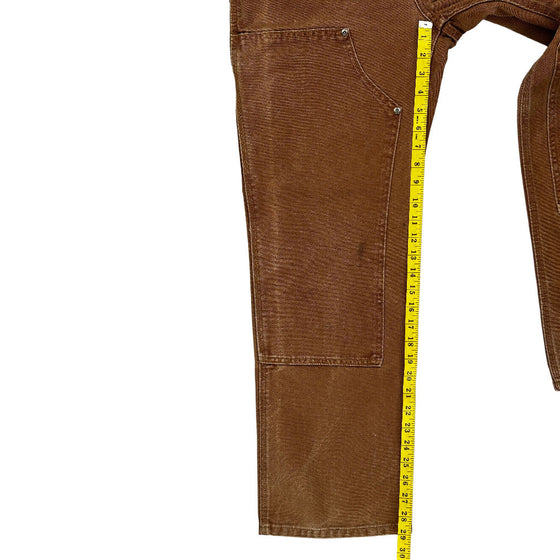 Carhartt Double Knee Carpenter Trousers - 29W 29L - Brown Cotton